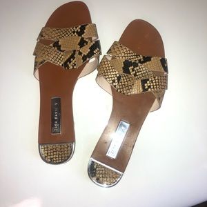 ZARA flat sandals US size 10